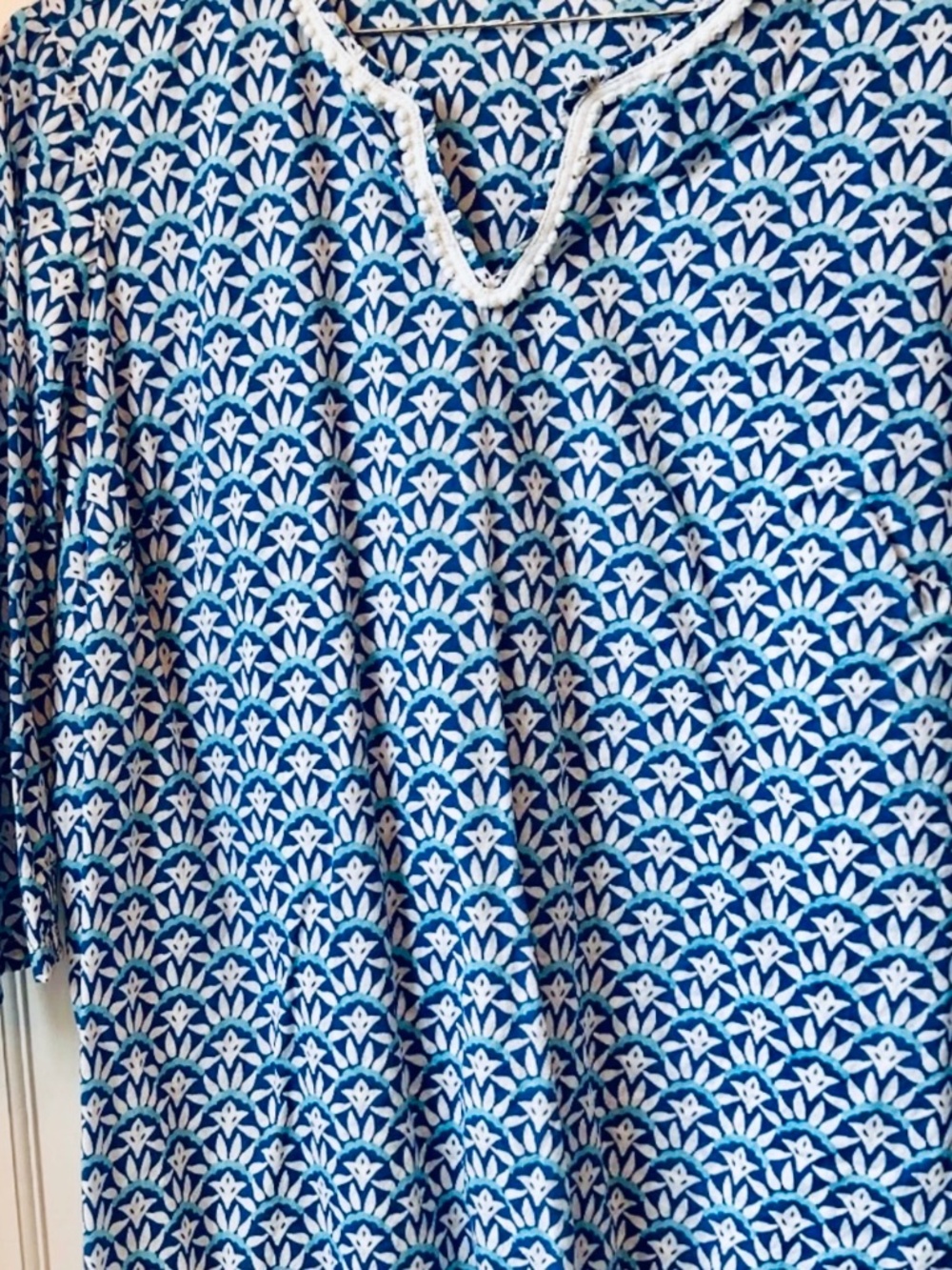 LIGHTWEIGHT SUMMER TALBOTS TUNIC 2X COTTON BREATHABLE LIGHTWEIGHT